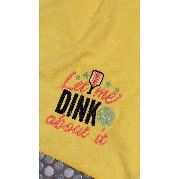 Pickleball Towels Happy People Play Let Me DINK about it Stay Out of the Kitchen - Picture 3 of 4